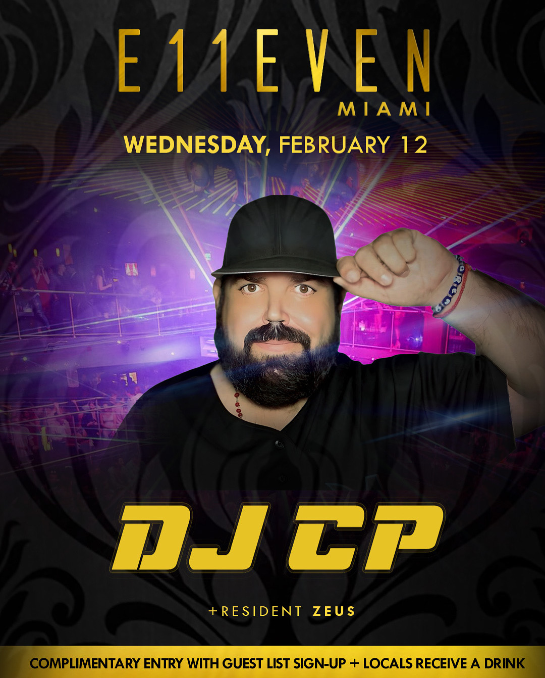 Club DJ Miami — DJ CP performing at E11EVEN with high-energy crowd